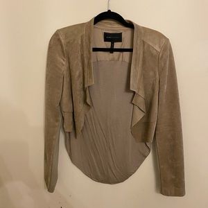 BCBGMAXAZRIA Tan Cropped Jacket